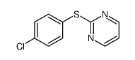 2-(4-chlorophenyl)sulfanylpyrimidine Structure