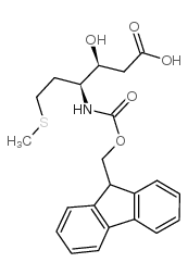 FMOC-(3S,4S)-4-AMINO-3-HYDROXY-6-METHYLTHIO-HEXANOIC ACID structure