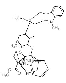 11H,24H-10,24a-Ethano-15,22-imino-7,11-methano[1,4]diazocino[1,2-a]indolo[3''',2''':5'',6'']cycloocta[1'',2'':4',5']pyrano[3',2':5,6]pyrano[2,3-b]indole-6-carboxylicacid, 8-ethylidene-6,7,8,9,12a,14,1结构式