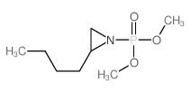 Phosphonic acid,(2-butyl-1-aziridinyl)-, dimethyl ester (8CI) Structure