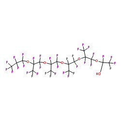 3,6,9,12,15-Pentaoxaoctadecan-1-ol,2,4,4,5,7,7,8,10,10,11,13,13,14,16,16,17,17,18,18,18-eicosafluoro-2,5,8,11,14-pentakis(trifluoromethyl)- Structure