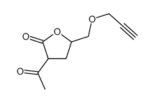 3-Acetyl-4,5-dihydro-5-(2-propynyloxymethyl)-2(3H)-furanone Structure