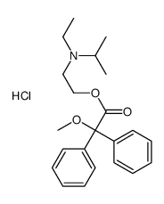 ethyl-[2-(2-methoxy-2,2-diphenylacetyl)oxyethyl]-propan-2-ylazanium,chloride Structure