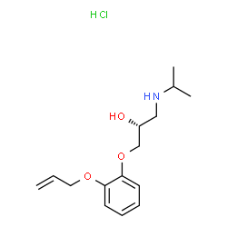 (R)-[3-[2-(allyloxy)phenoxy]-2-hydroxypropyl]isopropylammonium chloride Structure