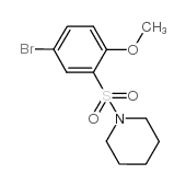 1-(5-BROMO-2-METHOXYBENZENESULPHONYL)PIPERIDINE Structure