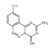 2H-1,3,5-Triazino[1,2-c][1,2,3]benzotriazin-4-amine,2-imino-10-methyl-结构式
