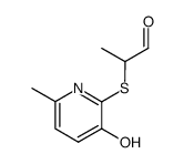 2-(3-hydroxy-6-methyl-pyridin-2-ylsulfanyl)-propionaldehyde Structure