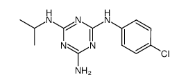 N2-(4-chloro-phenyl)-N4-isopropyl-[1,3,5]triazine-2,4,6-triyltriamine Structure