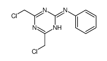 4,6-bis(chloromethyl)-N-phenyl-1,3,5-triazin-2-amine结构式