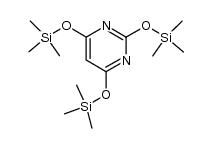 Pyrimidine, 2,4,6-tris[(trimethylsilyl)oxy]- Structure