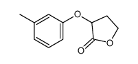 3-(3-methylphenoxy)oxolan-2-one结构式
