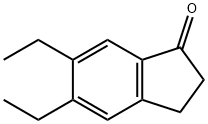 5,6-二乙基-1-茚酮结构式