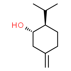 Cyclohexanol, 5-methylene-2-(1-methylethyl)-, (1S,2R)- (9CI) structure