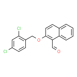 2-[(2,4-Dichlorobenzyl)oxy]-1-naphthaldehyde结构式