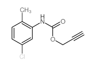 N-(5-Chloro-o-tolyl)carbamic acid 2-propynyl ester结构式