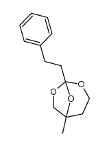 5-methyl-1-phenethyl-2,7,8-trioxabicyclo[3.2.1]octane Structure