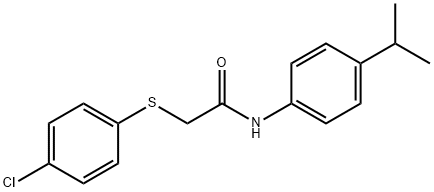 2-[(4-chlorophenyl)sulfanyl]-N-[4-(propan-2-yl)phenyl]acetamide图片