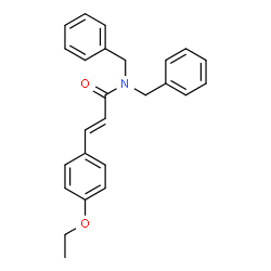 N,N-DIBENZYL-3-(4-ETHOXYPHENYL)ACRYLAMIDE Structure
