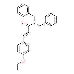 N,N-DIBENZYL-3-(4-ETHOXYPHENYL)ACRYLAMIDE structure