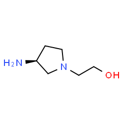 1-Pyrrolidineethanol,3-amino-,(3S)-(9CI)结构式