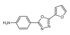 4-[5-(furan-2-yl)-1,3,4-oxadiazol-2-yl]aniline Structure