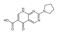 5-oxo-2-pyrrolidin-1-yl-5,8-dihydro-pyrido[2,3-d]pyrimidine-6-carboxylic acid Structure