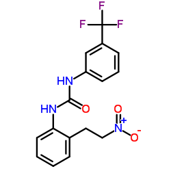 N-[2-(2-NITROETHYL)PHENYL]-N'-[3-(TRIFLUOROMETHYL)PHENYL]UREA Structure