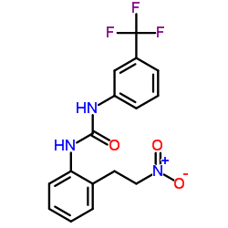 N-[2-(2-NITROETHYL)PHENYL]-N'-[3-(TRIFLUOROMETHYL)PHENYL]UREA structure