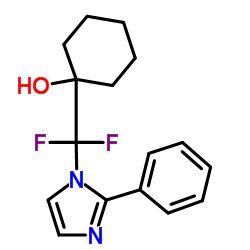 1-(1,1-DIFLUORO-1-CYCLOHEXANOL-1-YL-METHYL)-2-PHENYLIMIDAZOLE Structure