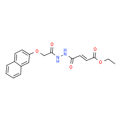 ethyl 4-{2-[(2-naphthyloxy)acetyl]hydrazino}-4-oxo-2-butenoate structure