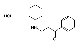 3-(cyclohexylamino)-1-phenylpropan-1-one,hydrochloride结构式