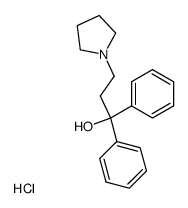 1,1-diphenyl-3-pyrrolidino-propan-1-ol, hydrochloride Structure