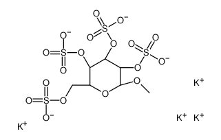 Methyl α-D-Glucopyranoside 2,3,4,6-tetra-O-sulfate, Potassium Salt Structure