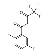 1-(2,5-difluorophenyl)-4,4,4-trifluorobutane-1,3-dione structure