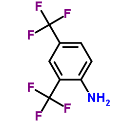 2,4-双(三氟甲基)苯胺结构式