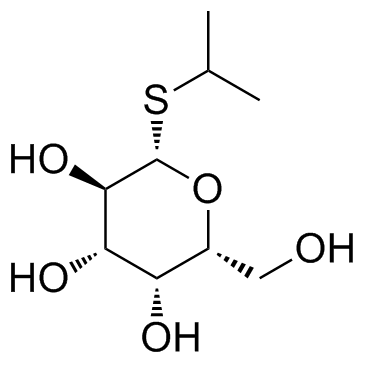 Isopropyl-beta-D-thiogalactopyranoside structure