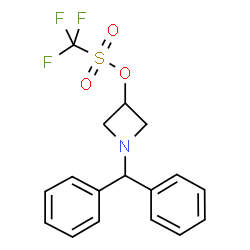 TRIFLUORO-METHANESULFONIC ACID 1-BENZHYDRYL-AZETIDIN-3-YL ESTER structure