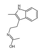 N-[2-(2-Methyl-1H-indol-3-yl)ethyl]acetamide结构式