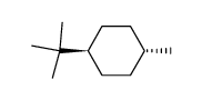 trans-1-tert-butyl-4-methyl-cyclohexane结构式