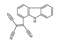 2-(9H-carbazol-1-yl)ethene-1,1,2-tricarbonitrile结构式