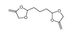 4-methylidene-2-[3-(4-methylidene-1,3-dioxolan-2-yl)propyl]-1,3-dioxolane Structure
