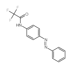 Acetamide,2,2,2-trifluoro-N-[4-(2-phenyldiazenyl)phenyl]- structure