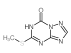 [1,2,4]Triazolo[1,5-a][1,3,5]triazin-7(1H)-one, 5-(methylthio)-结构式