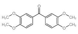 Benzophenone, 3,3,4,4-tetramethoxy- structure