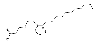 3-[2-(4,5-dihydro-2-undecyl-1H-imidazol-1-yl)ethoxy]propionic acid Structure