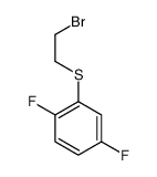 2-(2-bromoethylsulfanyl)-1,4-difluorobenzene Structure