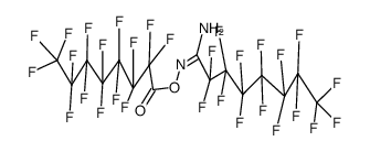 pentadeca-C-fluoro-N-pentadecafluorooctanoyloxy-octanimidic acid amide Structure