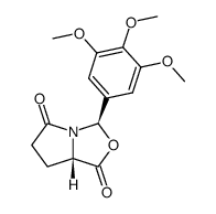 3-(3,4,5-trimethoxyphenyl)dihydropyrrolo[1,2-c]oxazole-1,5-dione Structure