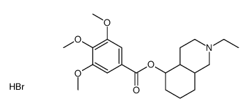 (2-ethyl-1,2,3,4,4a,5,6,7,8,8a-decahydroisoquinolin-2-ium-5-yl) 3,4,5-trimethoxybenzoate,bromide结构式