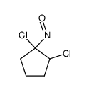 1,2-dichloro-1-nitrosocyclopentane结构式